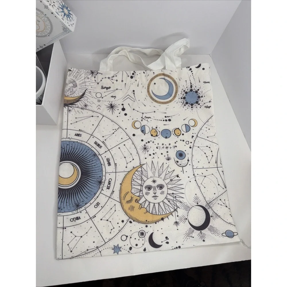 Astrology Themed Gift Set - Self care Journey Bundle - Journal, Socks, Mug, Tote